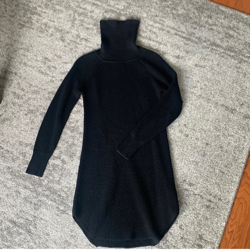 Wilfred - Black Turtleneck Sweater Dress - XXS